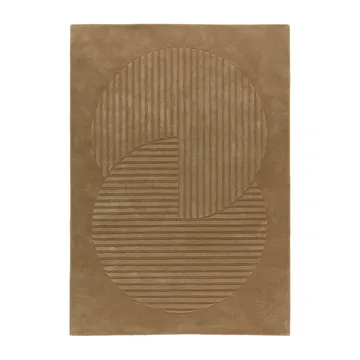 Levels μάλλινο χαλί κύκλοι μπεζ - 200x300 cm - NJRD