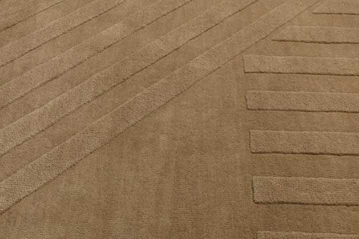 Levels μάλλινο χαλί ριγέ μπεζ - 200x300 cm - NJRD