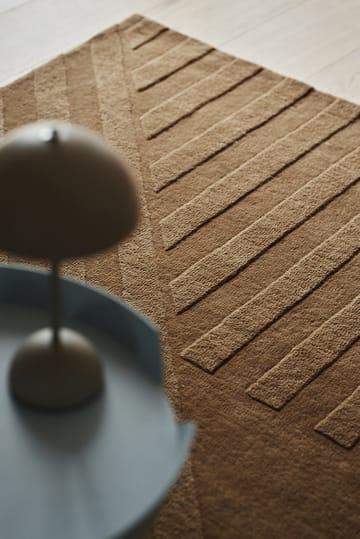 Levels μάλλινο χαλί ριγέ μπεζ - 200x300 cm - NJRD