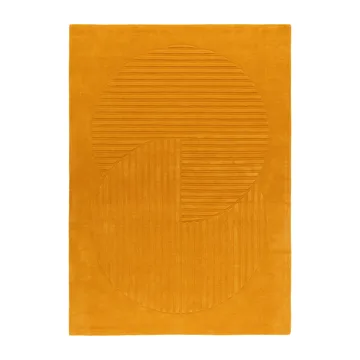 Χαλί από μαλλί Levels Circles - Κίτρινο, 170x240 cm - NJRD