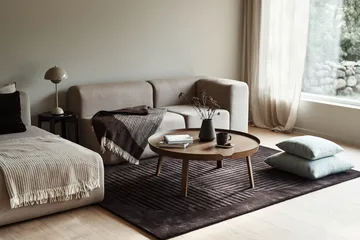 Χαλί από μαλλί Levels Circles - Καφέ, 170x240 cm - NJRD