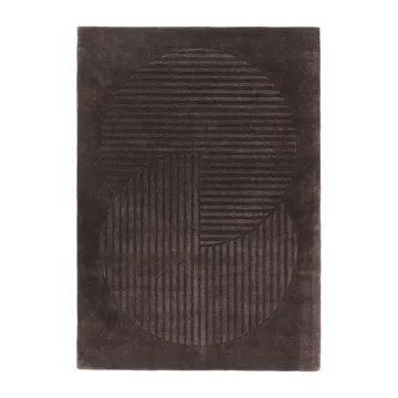 Χαλί από μαλλί Levels Circles - Καφέ, 200x300 cm - NJRD