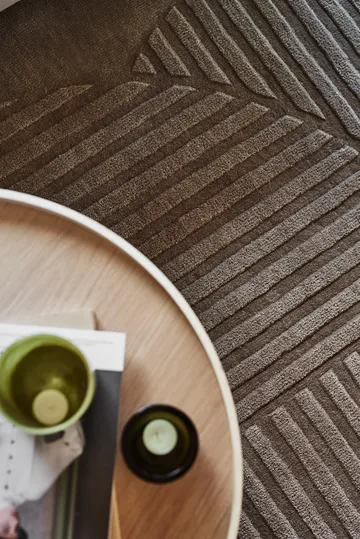 Χαλί από μαλλί Levels Circles - Taupe, 170x240 cm - NJRD