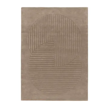 Χαλί από μαλλί Levels Circles - Taupe, 200x300 cm - NJRD