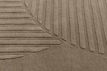 Χαλί από μαλλί Levels Circles - Taupe, 200x300 cm - NJRD