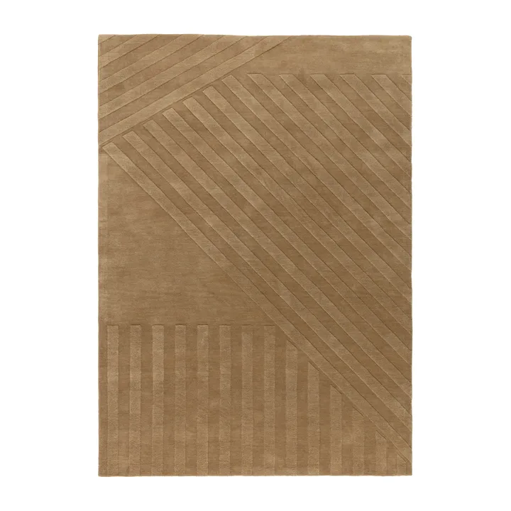 Χαλί από μαλλί Levels Stripes - Μπεζ, 170x240 cm - NJRD