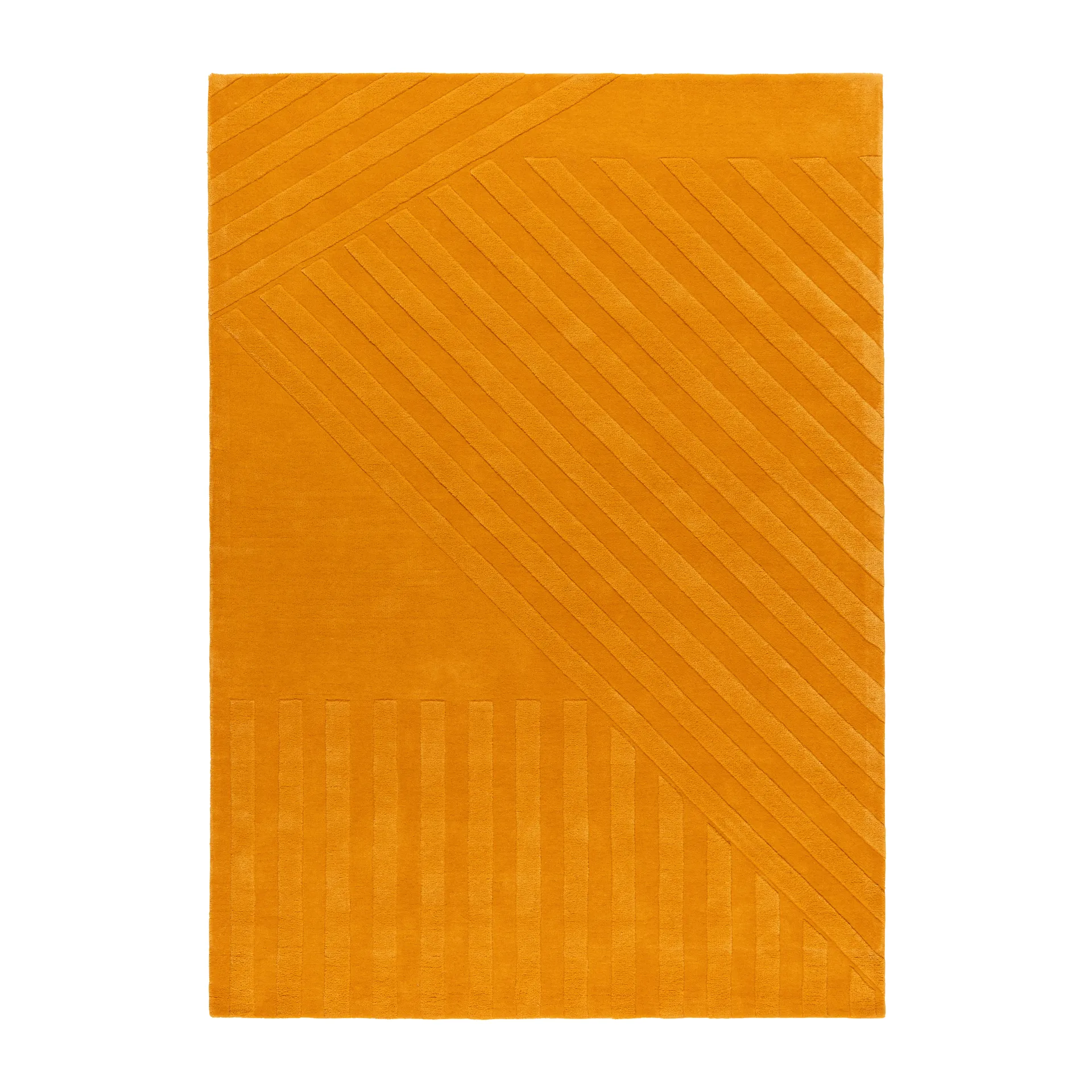 Χαλί από μαλλί Levels Stripes, Κίτρινο, 170x240 cm NJRD