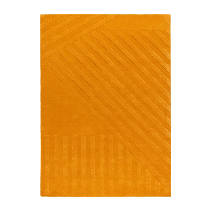Χαλί από μαλλί Levels Stripes - Κίτρινο, 170x240 cm - NJRD