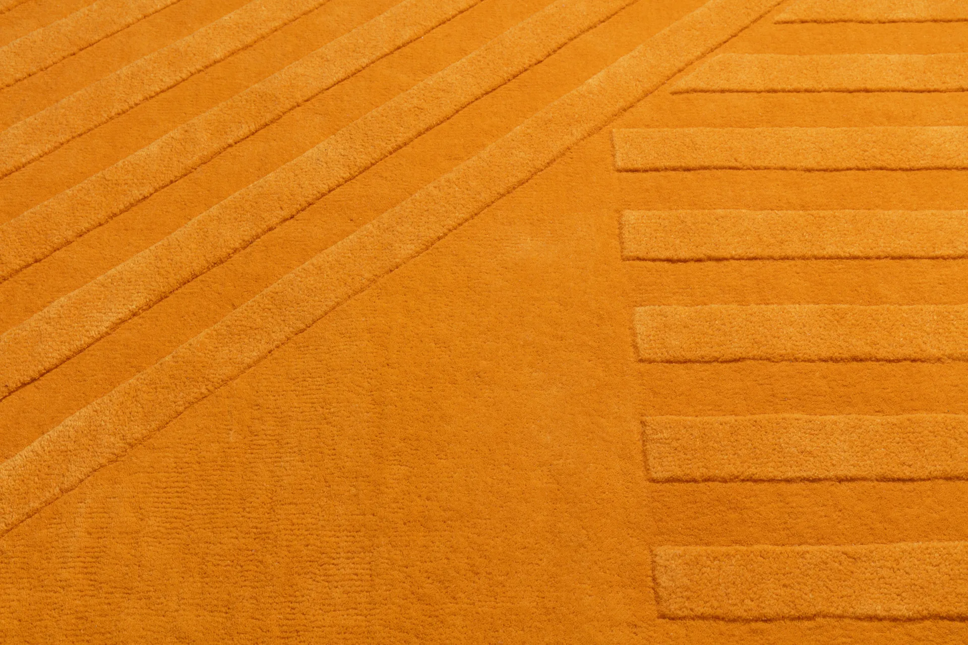 Χαλί από μαλλί Levels Stripes, Κίτρινο, 170x240 cm NJRD