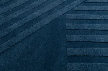 Χαλί από μαλλί Levels Stripes - Μπλε, 170x240 cm - NJRD