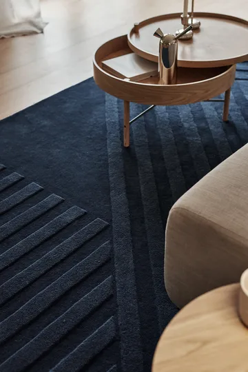 Χαλί από μαλλί Levels Stripes - Μπλε, 170x240 cm - NJRD