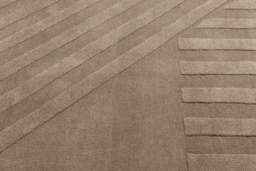 Χαλί από μαλλί Levels Stripes - Taupe, 170x240 cm - NJRD