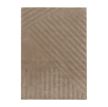 Χαλί από μαλλί Levels Stripes - Taupe, 200x300 cm - NJRD
