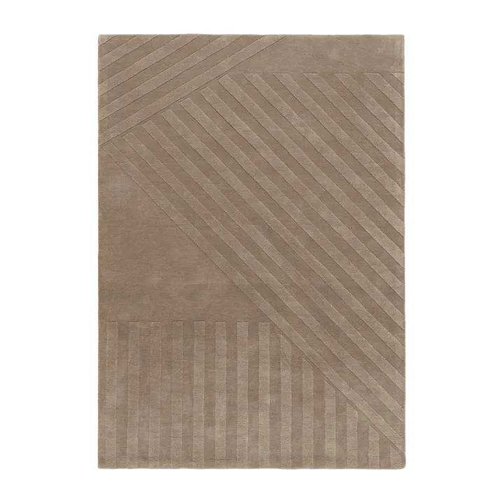Χαλί από μαλλί Levels Stripes - Taupe, 200x300 cm - NJRD