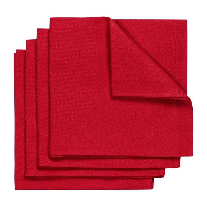 Metric πετσέτα 47x47 cm Συσκευασία 4 τεμαχίων - Κόκκινο - NJRD