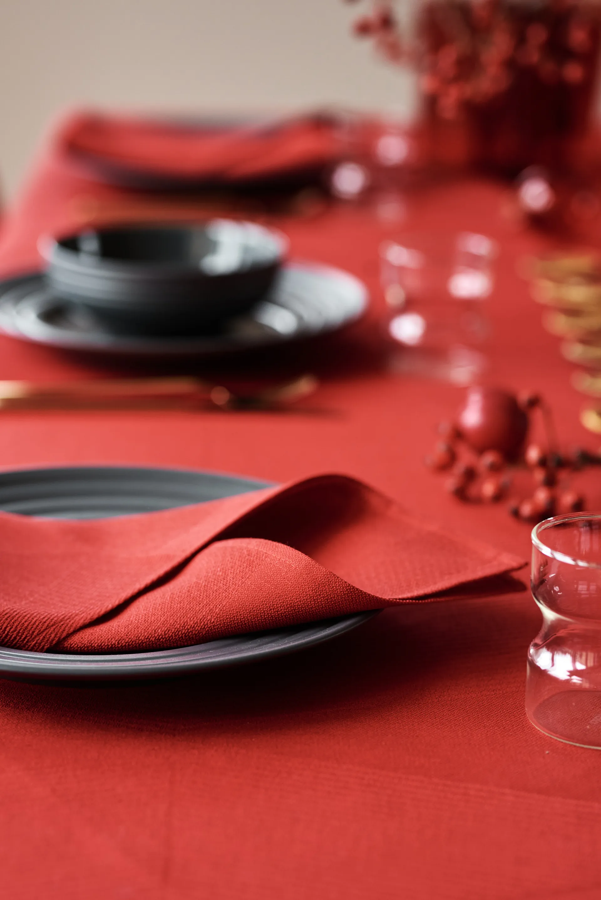 Metric πετσέτα 47x47 cm Συσκευασία 4 τεμαχίων, Κόκκινο NJRD