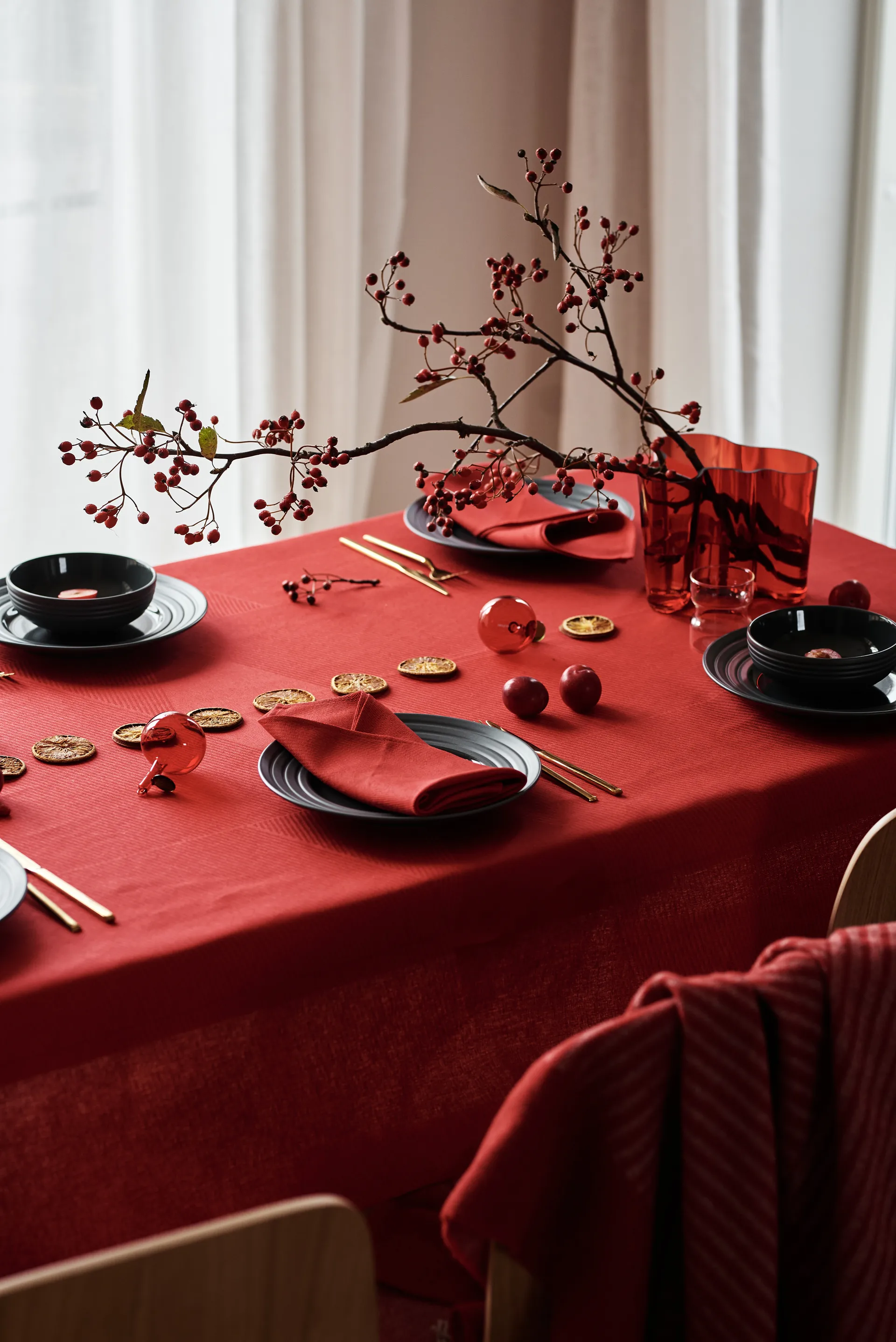 Metric πετσέτα 47x47 cm Συσκευασία 4 τεμαχίων, Κόκκινο NJRD