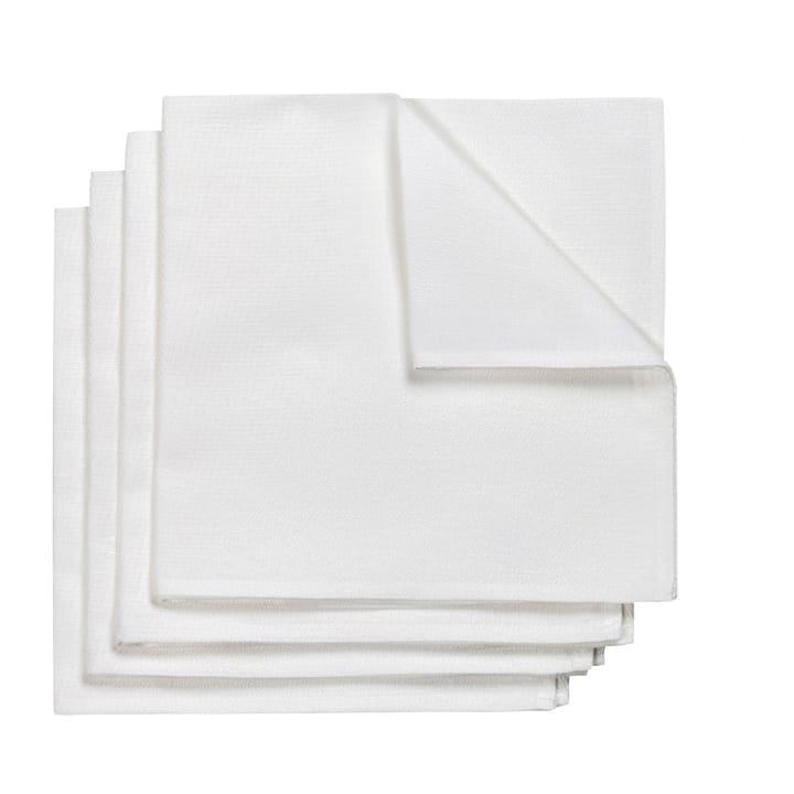 Metric πετσέτα 47x47 cm Συσκευασία 4 τεμαχίων - Λευκό - NJRD