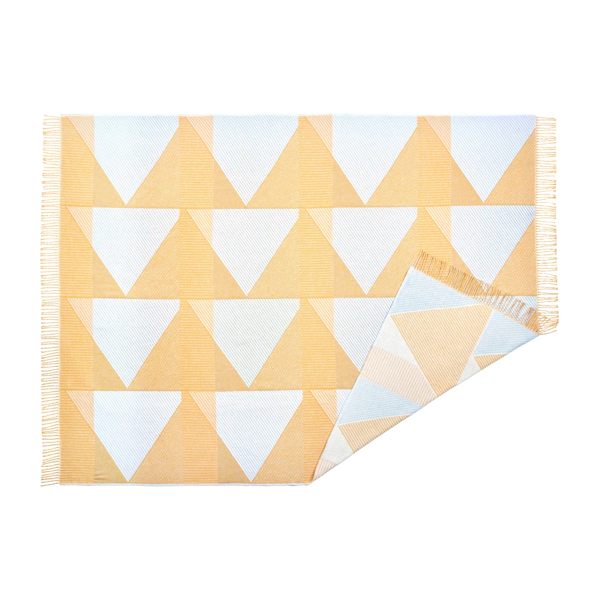 Metric focus No. 2 βαμβακερό ριχτάρι 130x185 cm, Κίτρινο NJRD