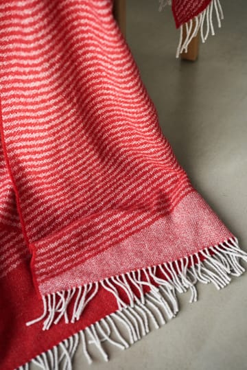 Κουβέρτα από μαλλί Rectangles εποχιακή έκδοση 130x185 cm - Κόκκινος - NJRD