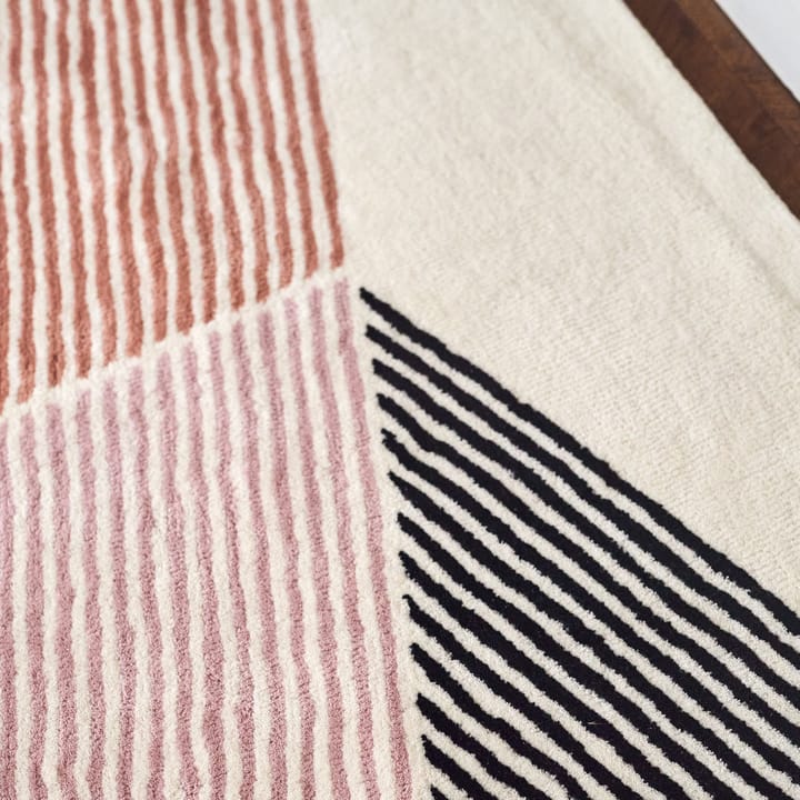 Rectangles μάλλινο χαλί ροζ, 170x240 cm NJRD