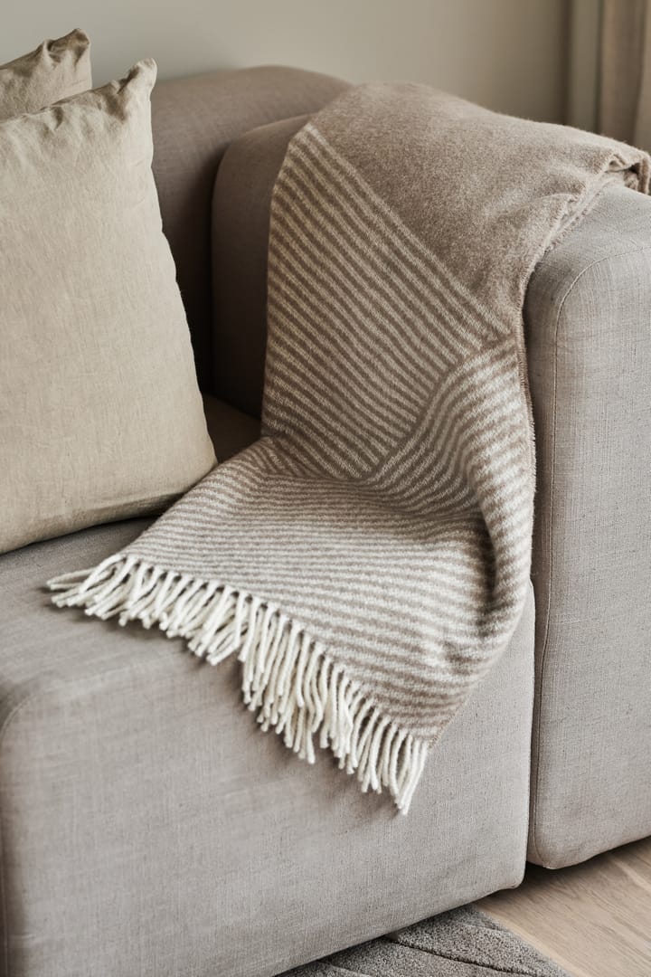 Stripes μάλλινο χαλί 130x185 cm, Μπεζ NJRD