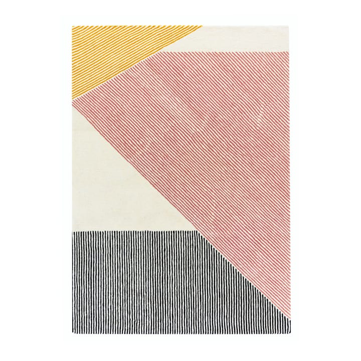 Stripes μάλλινο χαλί ροζ  - 170x240 cm - NJRD