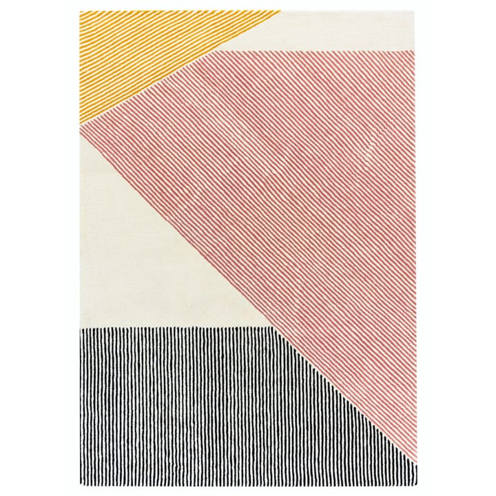 Stripes μάλλινο χαλί ροζ  - 200x300 cm - NJRD