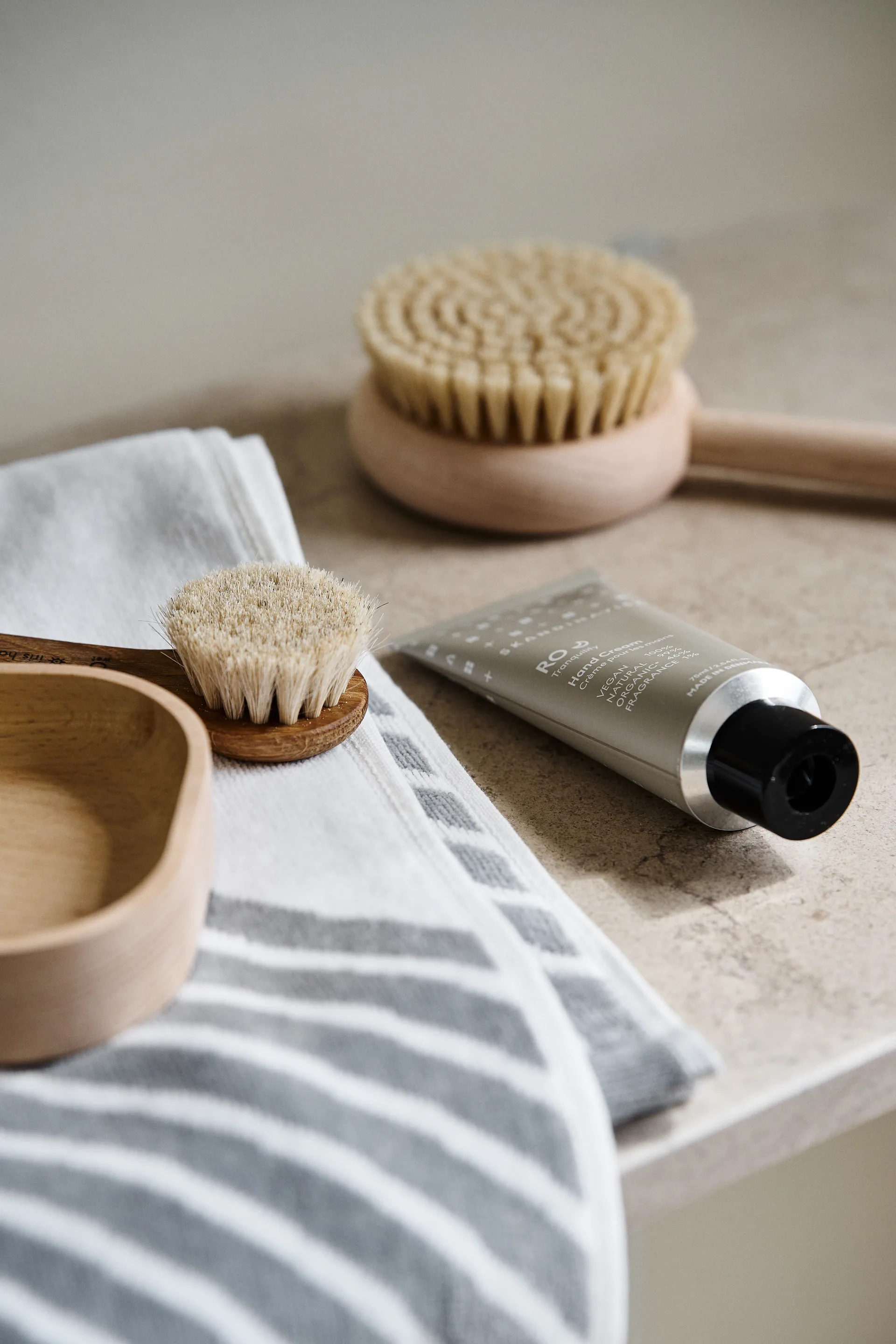 Stripes σετ πετσετών 4 τεμάχια - Γκρι NJRD