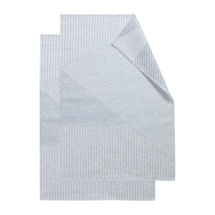 Stripes πετσέτα κουζίνας 47x70 cm συσ κευασία 2 τεμαχίων - Μπλε-λευκό - NJRD