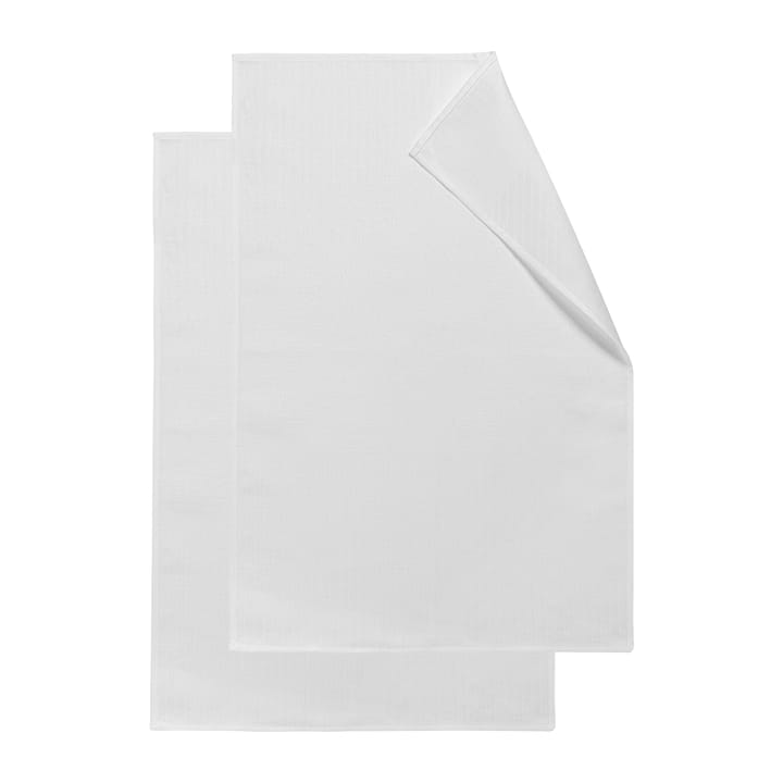Stripes πετσέτα κουζίνας 47x70 cm συσκευασία 2 τεμαχίων - Λευκό - NJRD