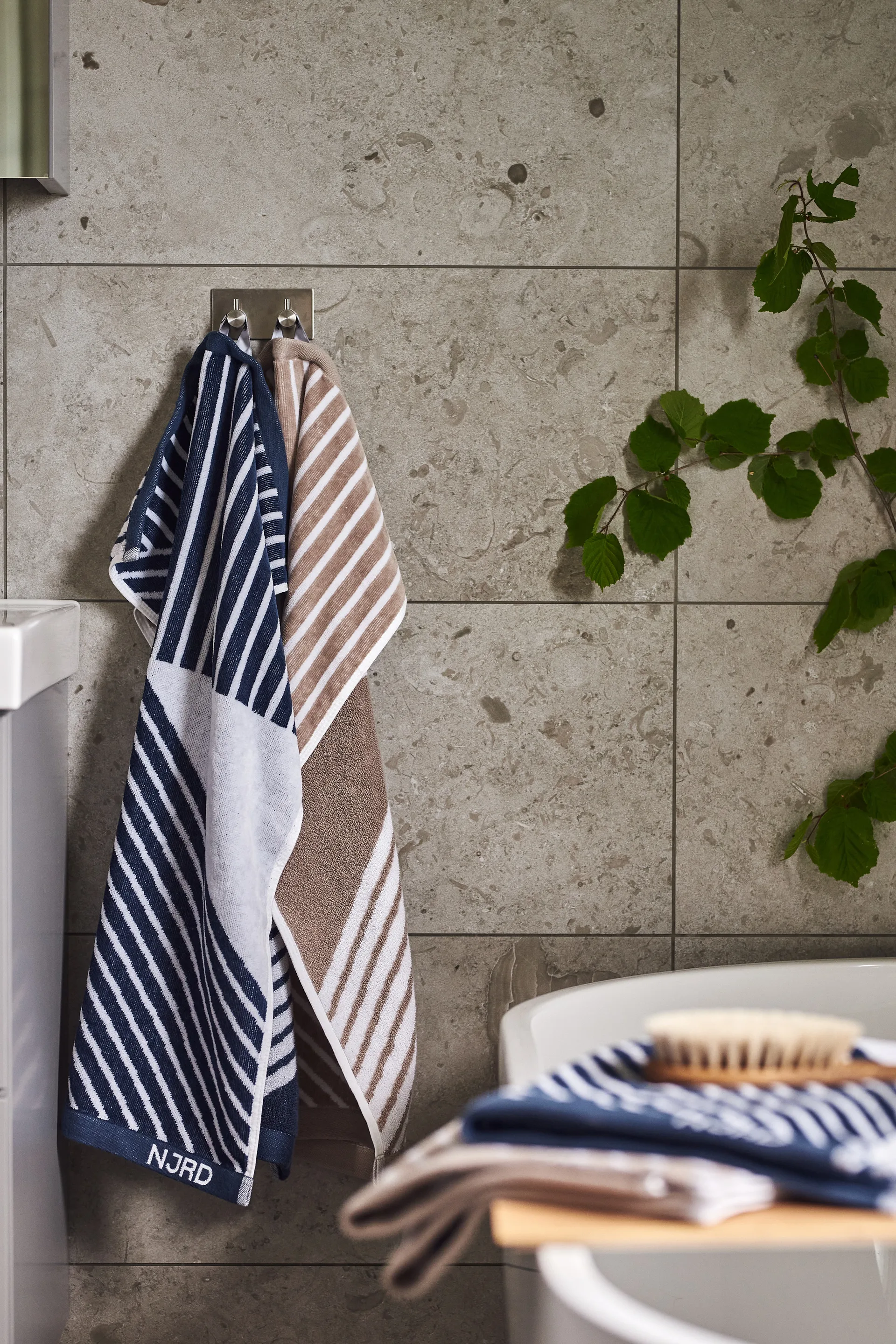 Stripes πετσέτα 50x70 cm, Μπλε NJRD
