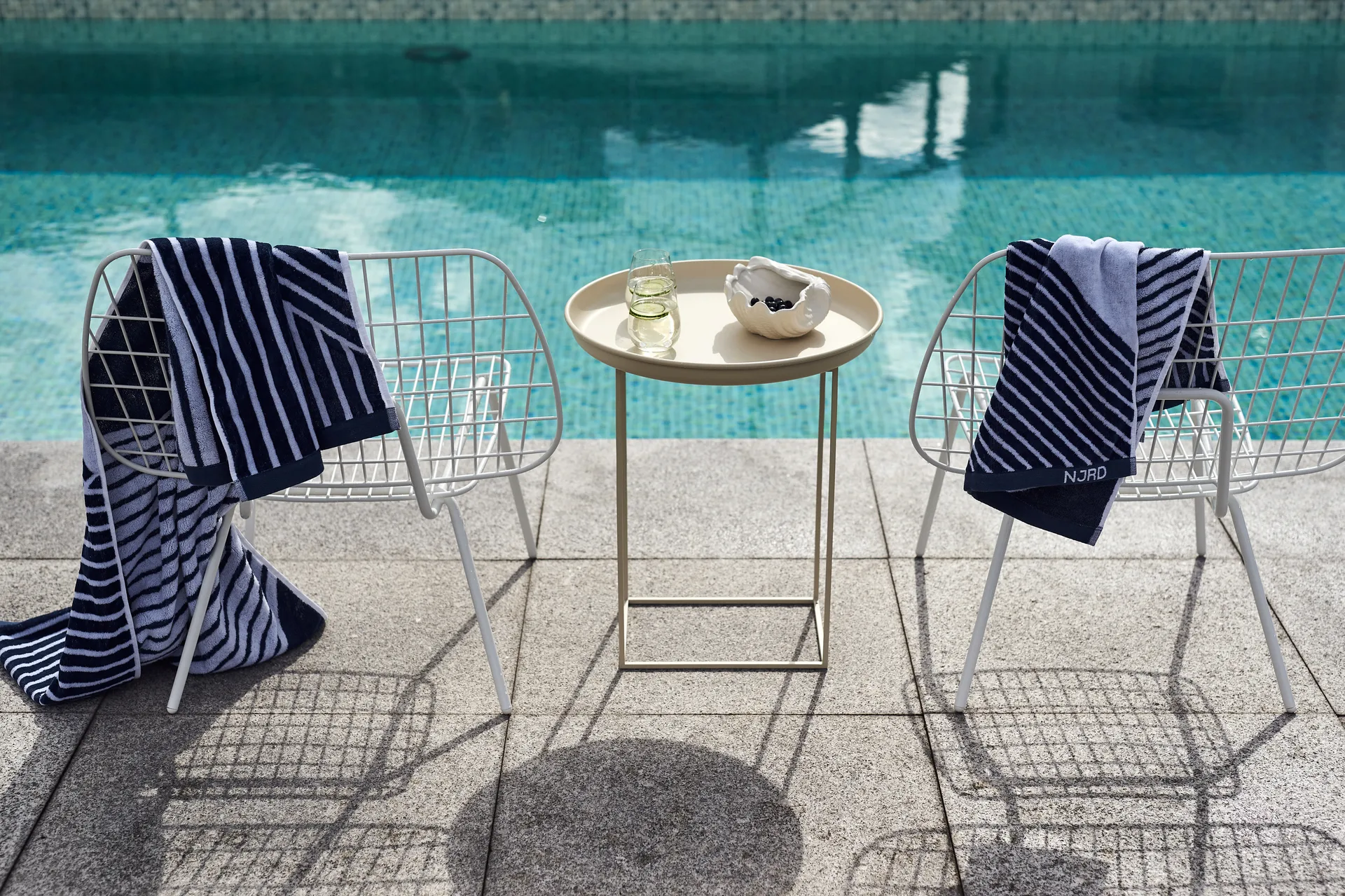 Stripes πετσέτα 50x70 cm, Μπλε NJRD