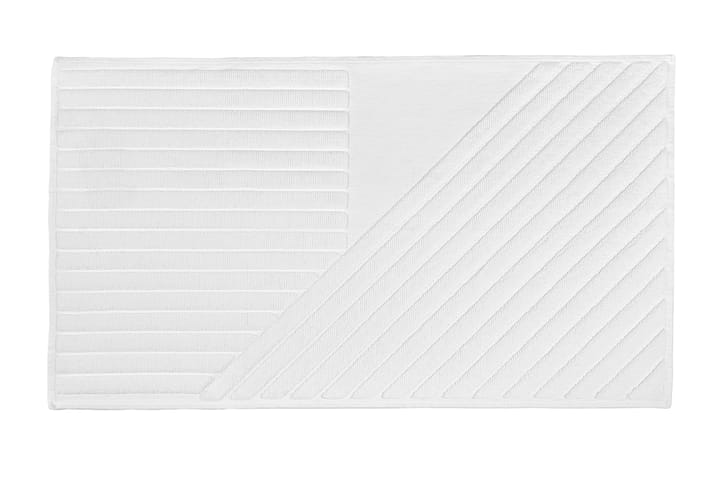 Stripes χαλάκι μπάνιου 50x90 cm - Λευκό - NJRD