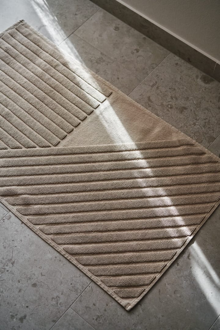 Stripes χαλάκι μπάνιου 50x90 cm, Μπεζ NJRD
