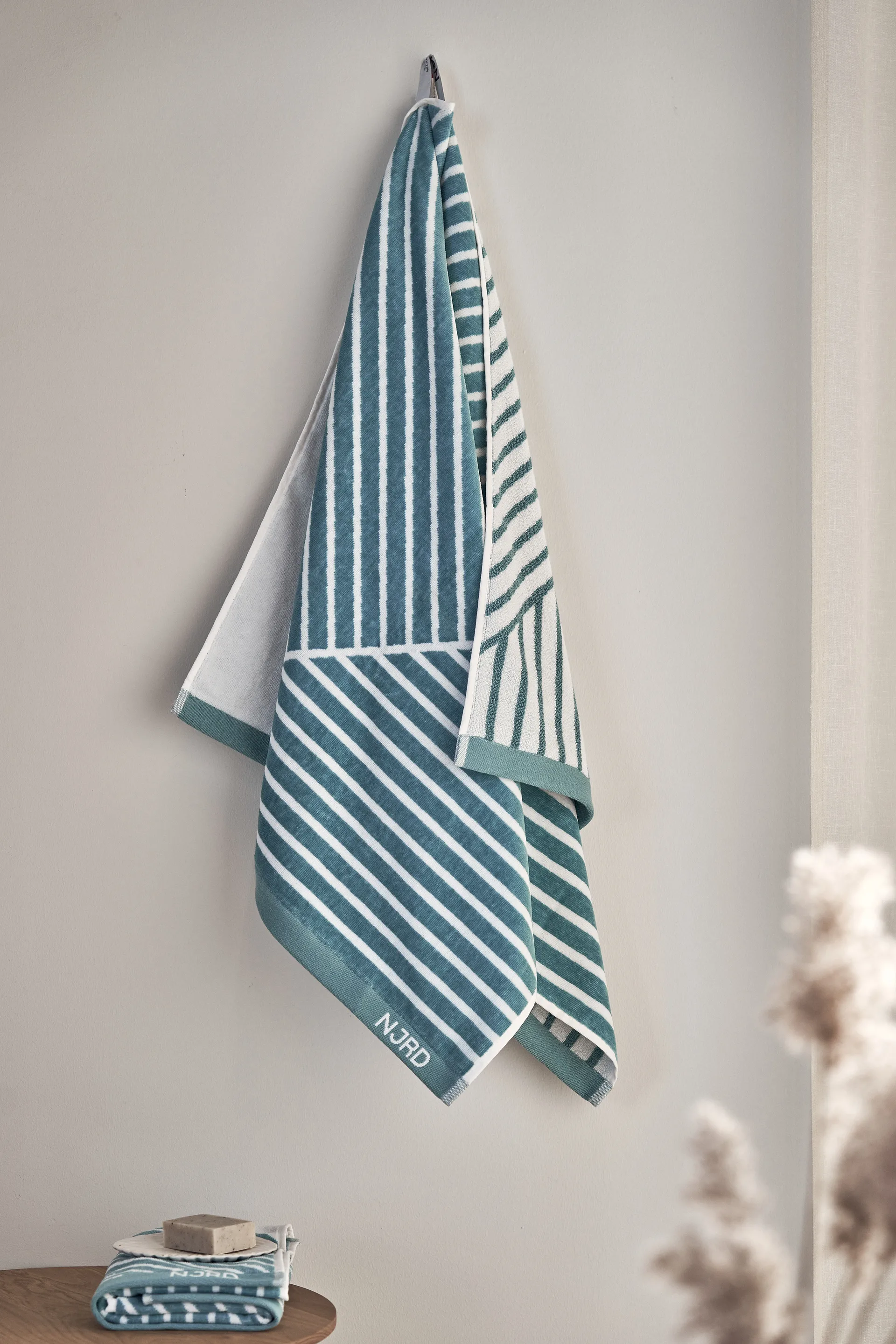 Stripes πετσέτα μπάνιου 70x140 cm Ειδική Έκδοση 2022, Τιρκουάζ NJRD
