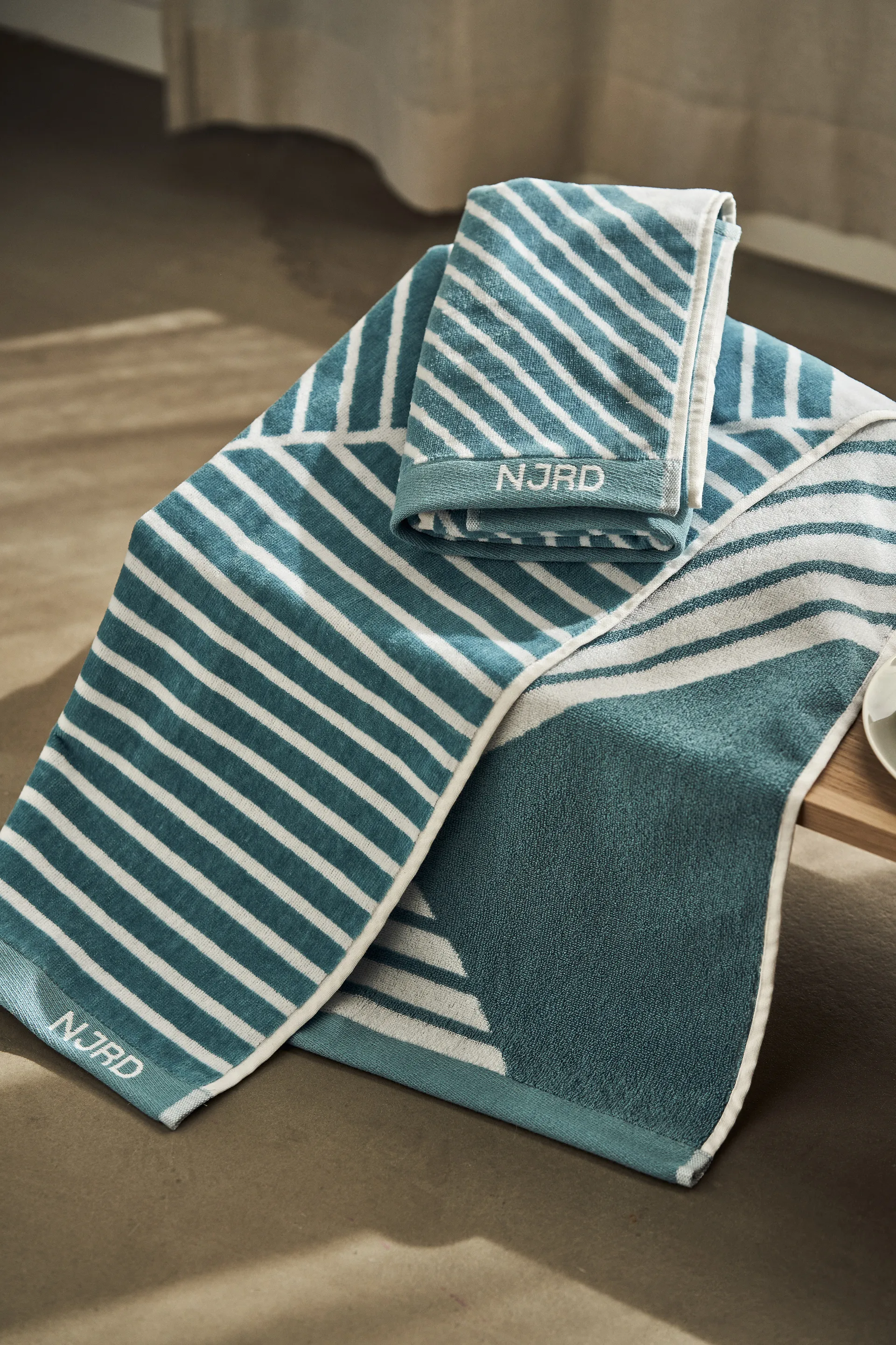 Stripes πετσέτα μπάνιου 70x140 cm Ειδική Έκδοση 2022, Τιρκουάζ NJRD