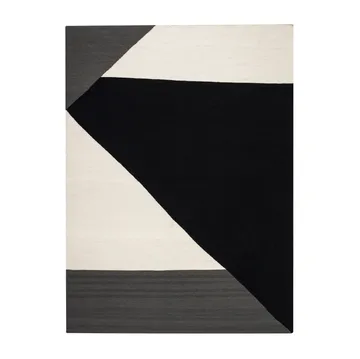 Stripes blocks kelim χαλί μαύρο - 170x240 cm - NJRD