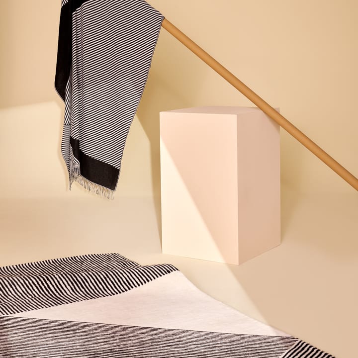 Stripes μάλλινο χαλί natural white (λευκό), 200x300 cm NJRD