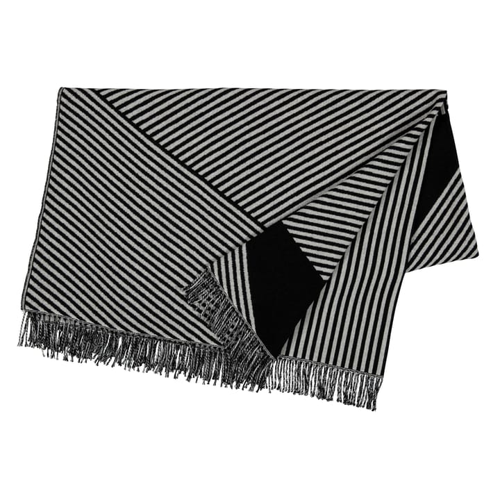 Stripes βαμβακερό ριχτάρι - μαύρο - NJRD