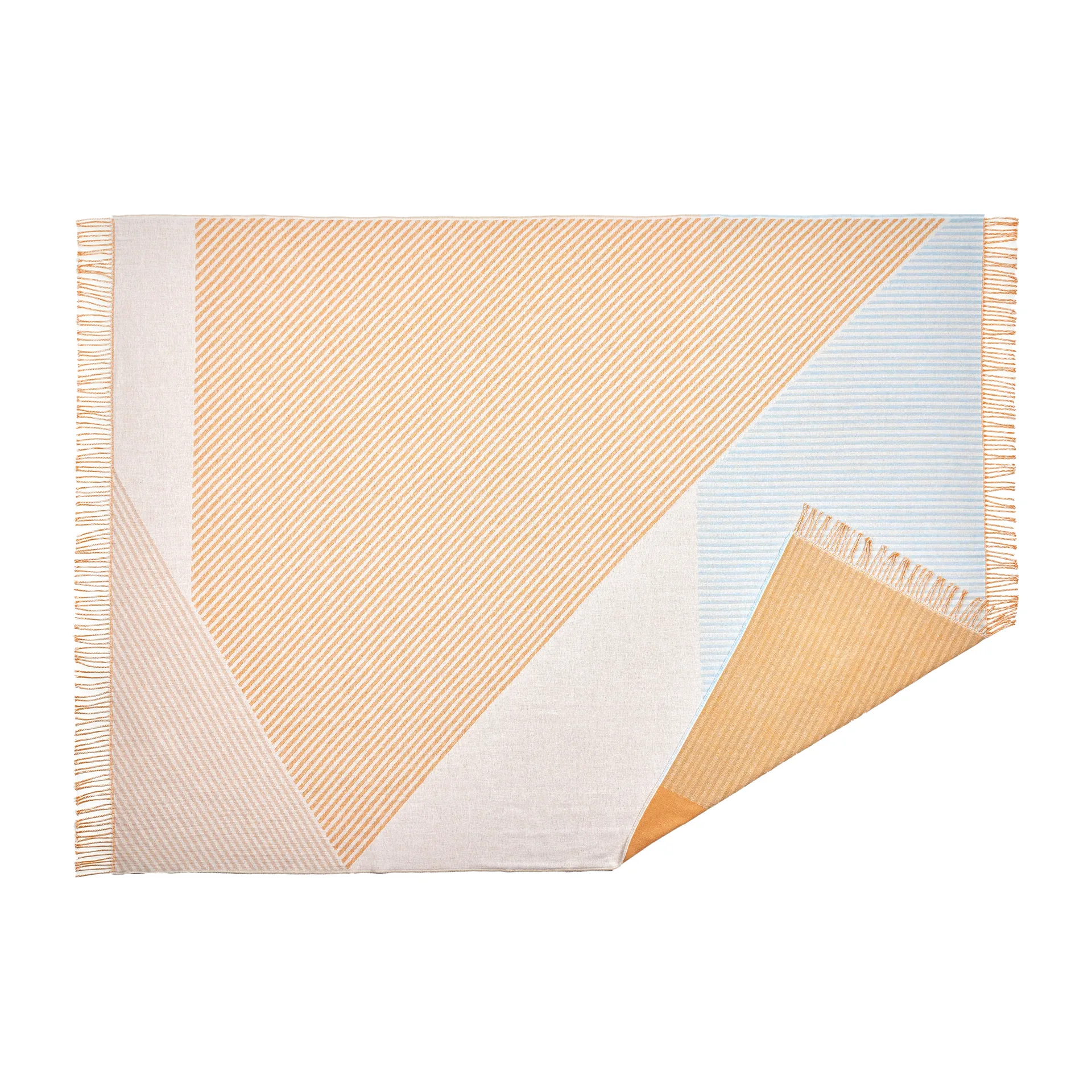 Stripes βαμβακερό ριχτάρι, Κίτρινο NJRD