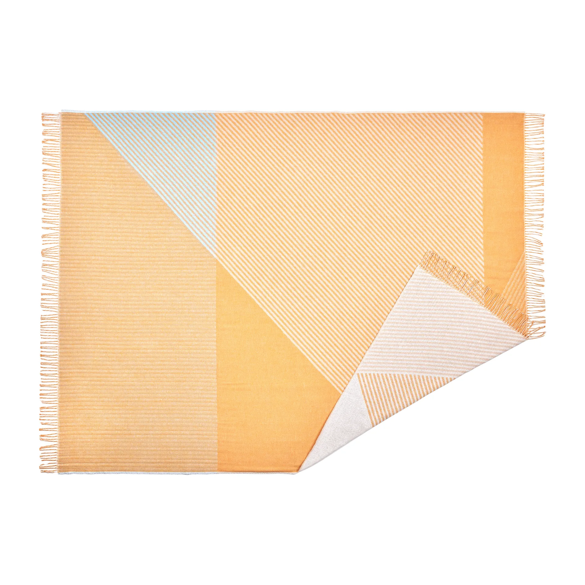 Stripes βαμβακερό ριχτάρι, Κίτρινο NJRD