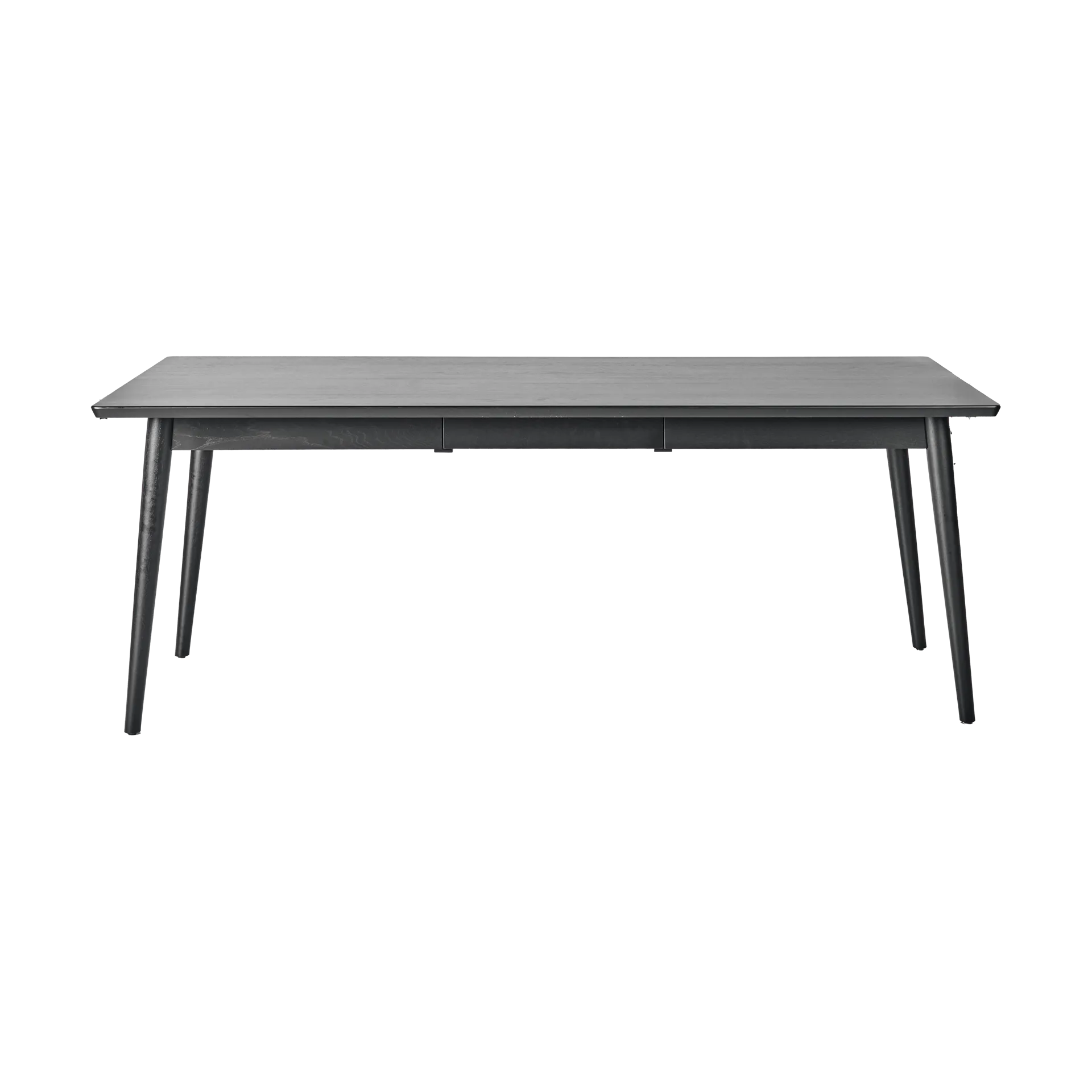 VIOR τραπεζαρία 90x200 cm, Μαύρη λακαρισμένη δρυς NJRD