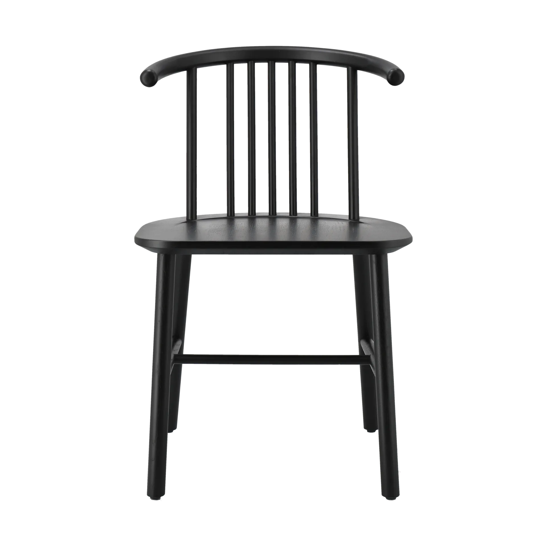 VIOR καρέκλα τραπεζαρίας, Μαύρη λακαρισμένη δρυς NJRD