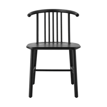VIOR καρέκλα τραπεζαρίας - Μαύρη λακαρισμένη δρυς - NJRD