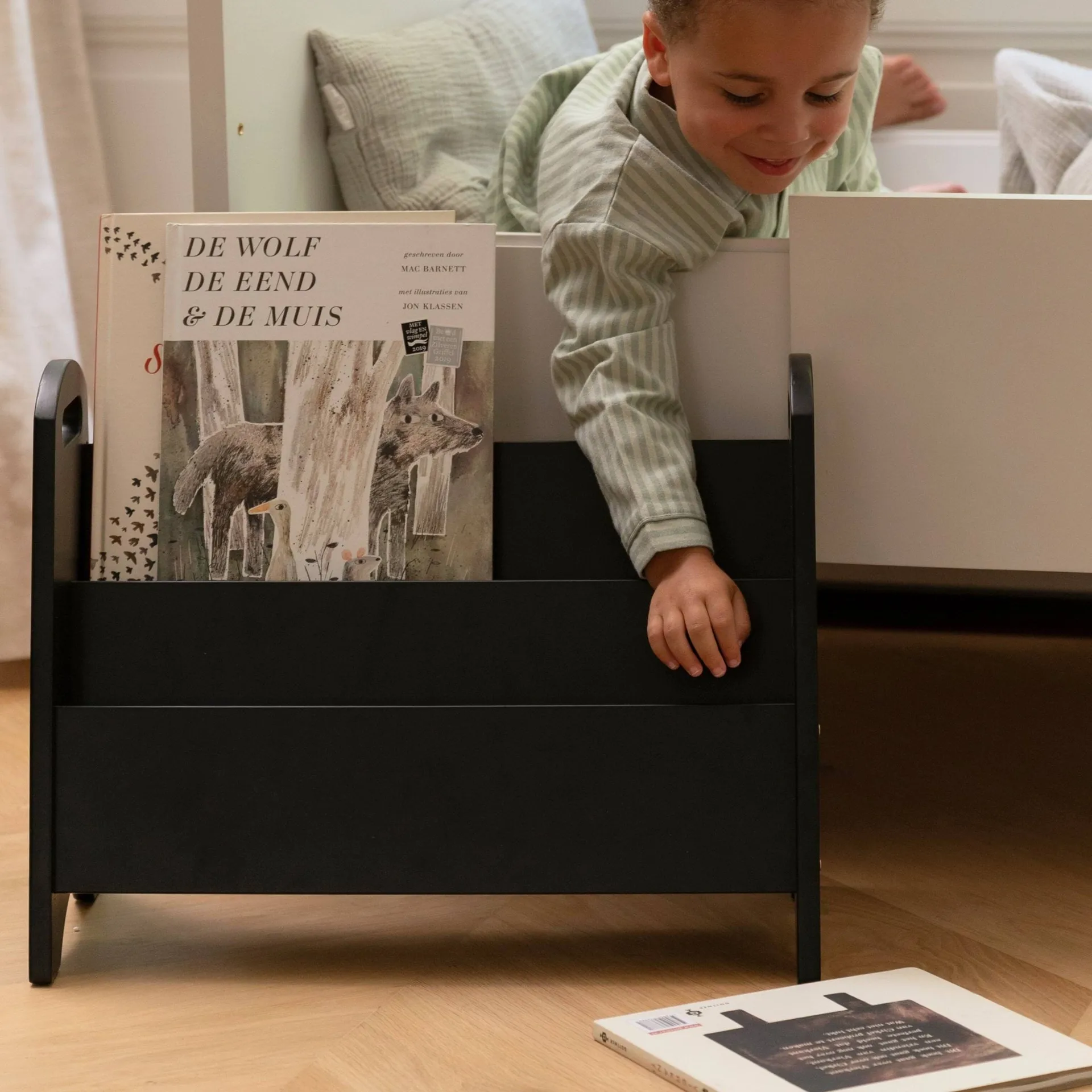 Βιβλιοθήκη για παιδιά Book holder, Μαύρο Nofred