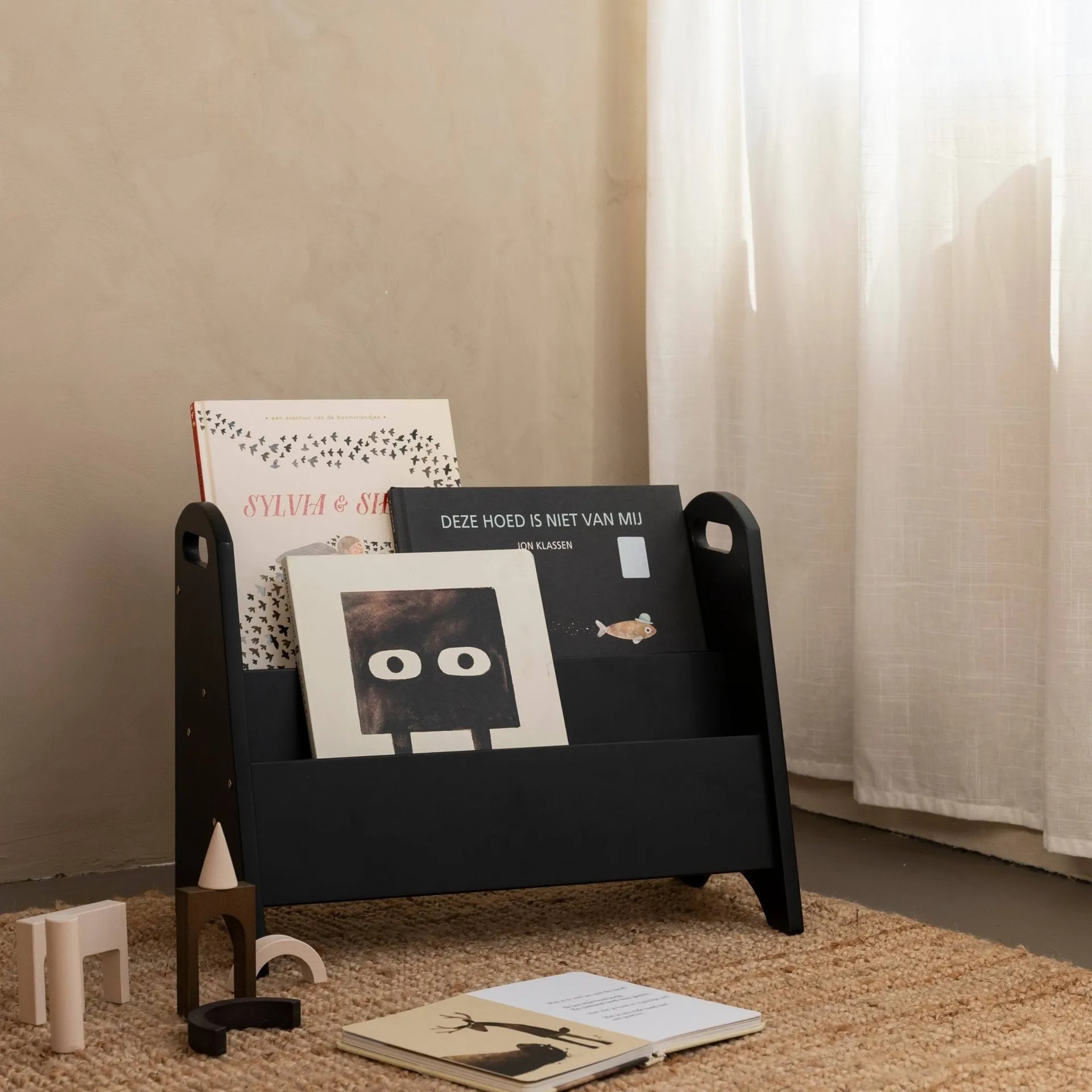 Βιβλιοθήκη για παιδιά Book holder, Μαύρο Nofred