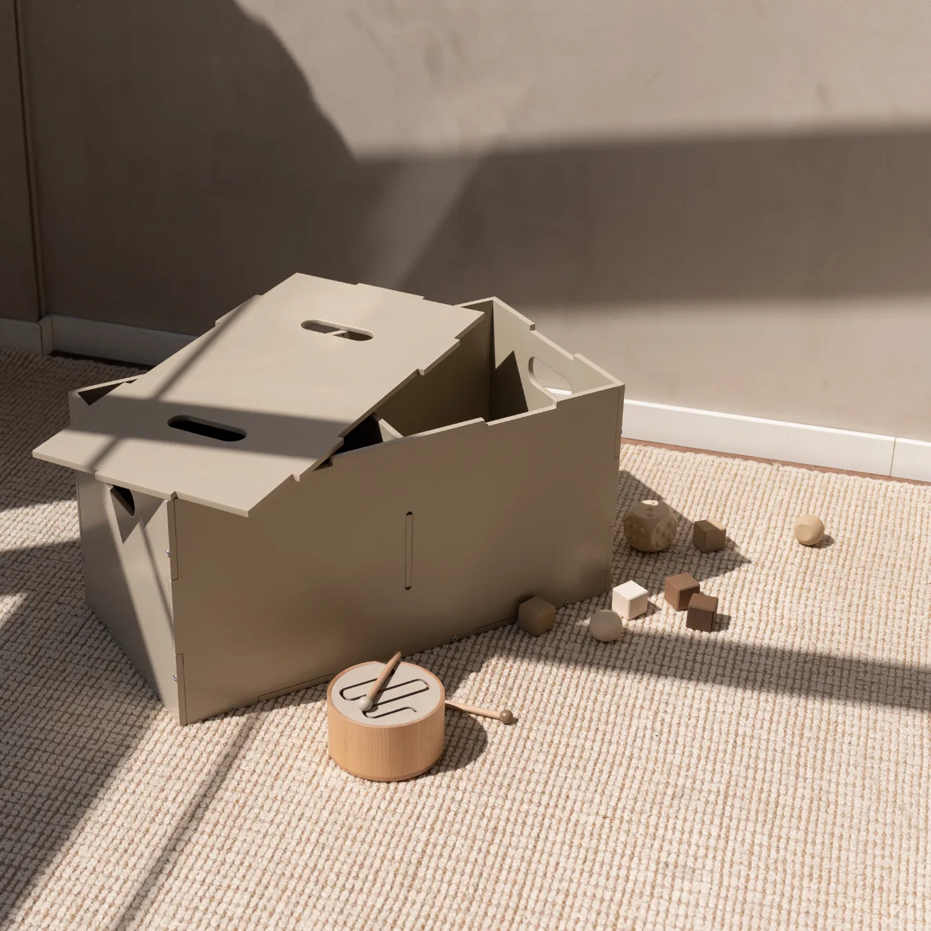 Κουτί αποθήκευσης Cube Long, Μπεζ Nofred