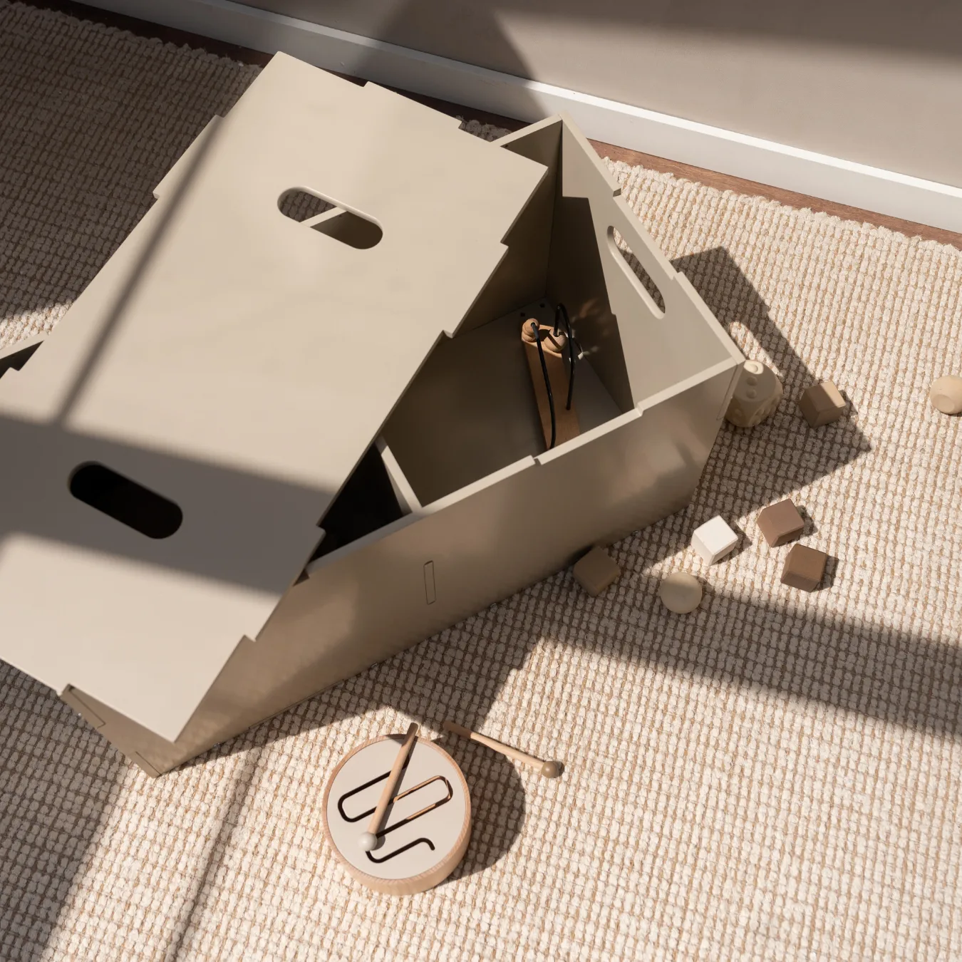 Κουτί αποθήκευσης Cube Long, Μπεζ Nofred