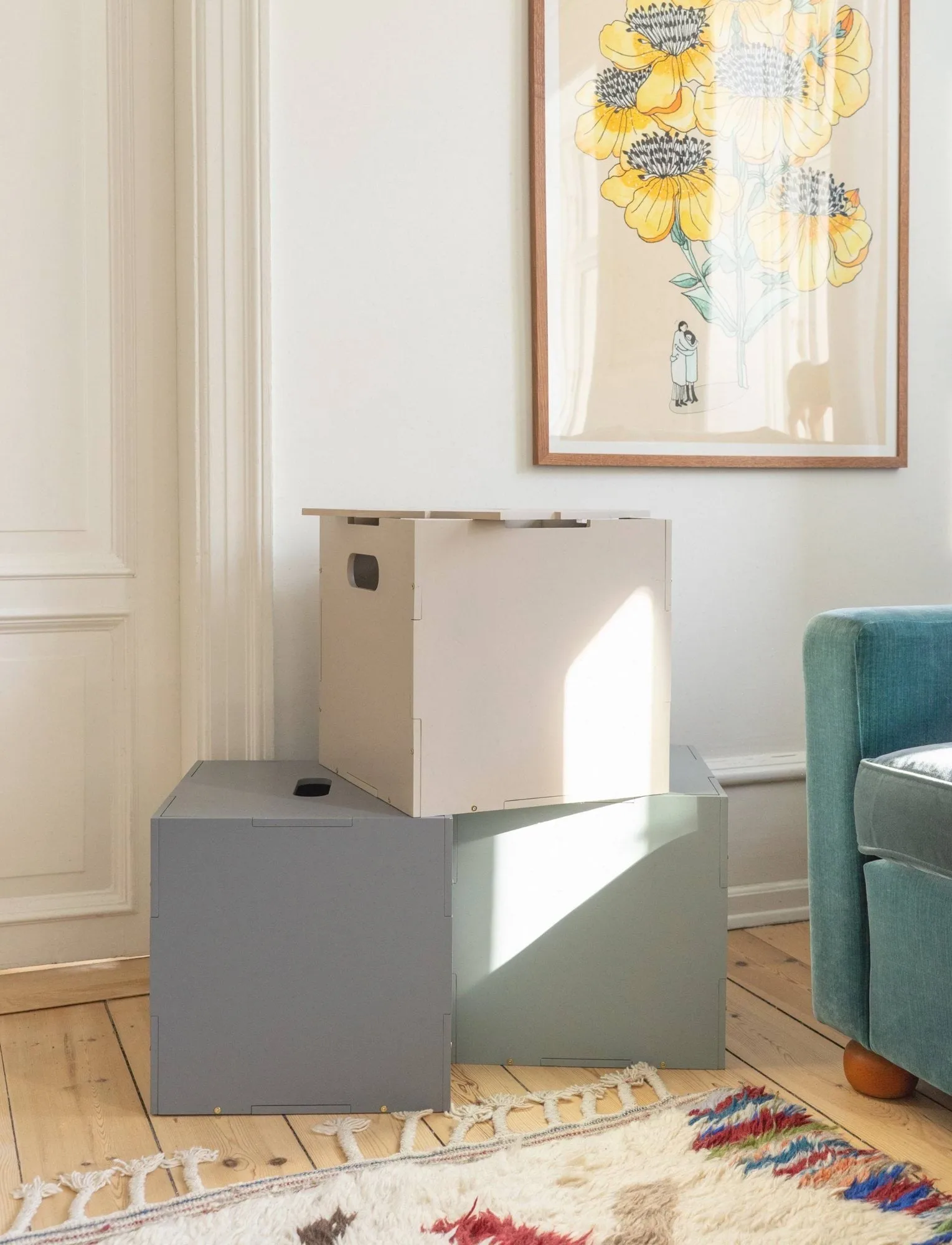 Κουτί αποθήκευσης Cube Storage, Πράσινο της ελιάς Nofred